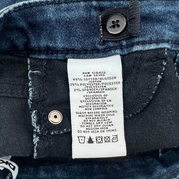 DKNY Skinny Fit Adjustable Waist Jeans Size 4 Kids - Picture 6 of 6